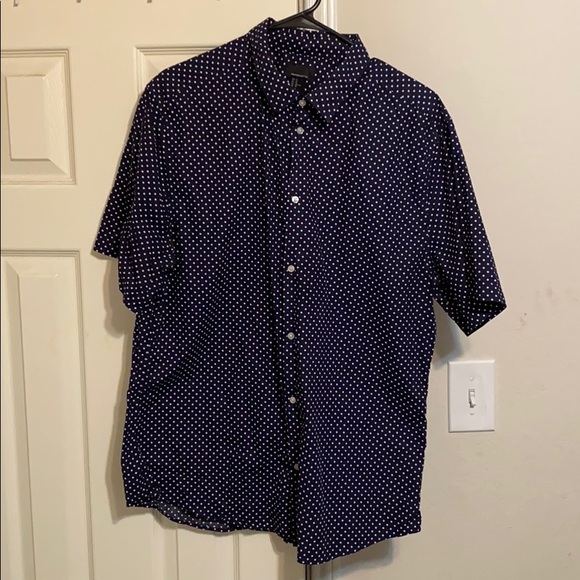 H&M Other - H&M Navy Dotted Button Up XL